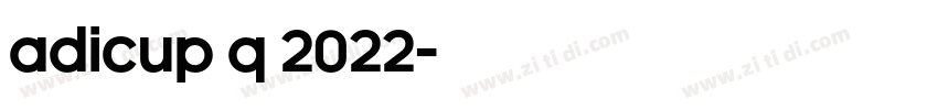 AdiCup Q 2022字体转换
